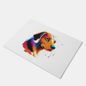 Colrful Dog Graphic - ドアマット (アングル)