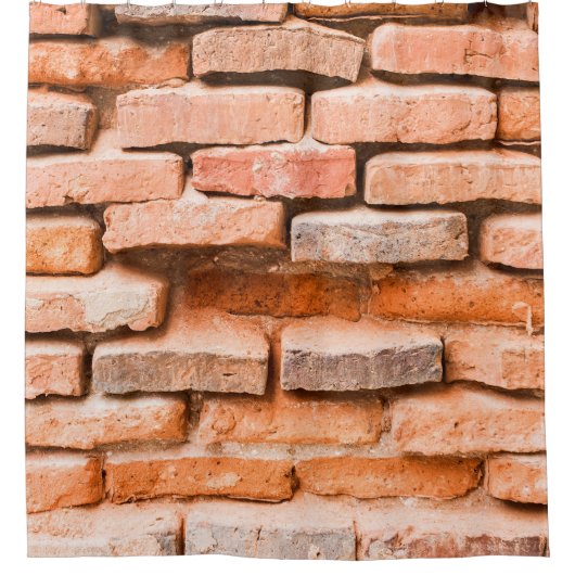 Colse up old brick wall background and texture. ag シャワーカーテン (正面)