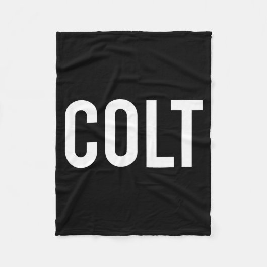 Colt - Cool New Funny Name Fan Gift Tee  フリースブランケット (正面)