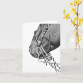 Colt in the Two Rein - 4" x 5.6" Notecard カード (黄色い花)