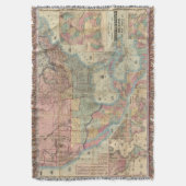Coltonの鉄道および軍隊の地図 スローブランケット (正面縦)