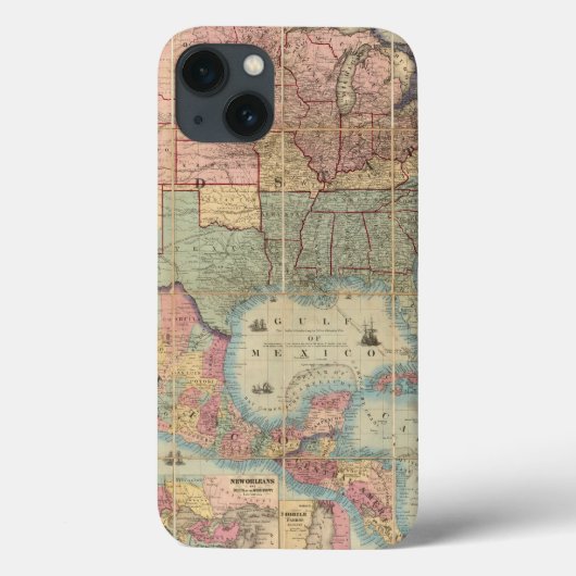 Coltonの鉄道および軍隊の地図 Case-Mate iPhoneケース (裏面)