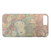 Coltonの鉄道および軍隊の地図 Case-Mate iPhoneケース (裏面(横))
