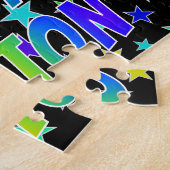 「COLTON」名、おもしろい「ハッピーバースデー」 ジグソーパズル (側面)