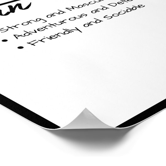 Colton、Boy Personalization Name Definition ポスター (角)