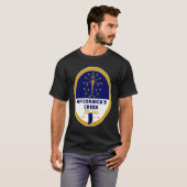 Colton California CA Flag and Bear Badge Souvenir  Tシャツ (正面フル)