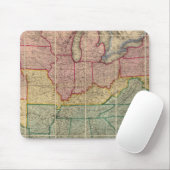 Colton's Railroadand County Map、州 マウスパッド (マウス)