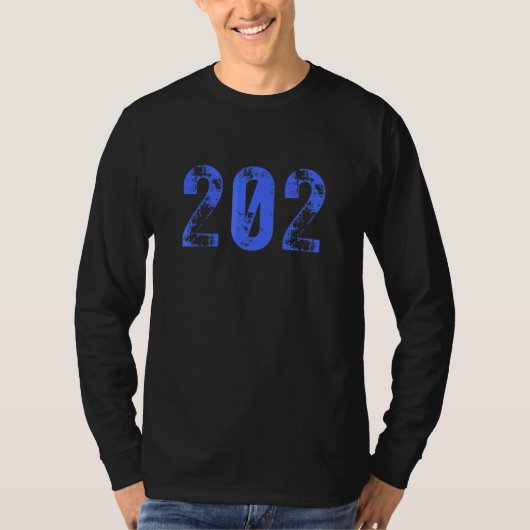 ColumbのWashington Dc地区の市外局番202 Tシャツ (正面)