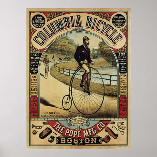 Columbia Bicycle ポスター (正面)