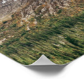 Columbia Icefield panorama with snow covered mount ポスター (角)