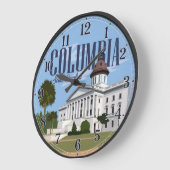 Columbia South Carolina Capitol ラージ壁時計 (傾斜)