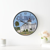 Columbia South Carolina Capitol ラージ壁時計 (ホーム)