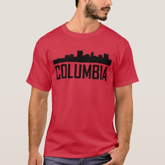 Columbia South Carolina City Skyline friends Tシャツ (正面)