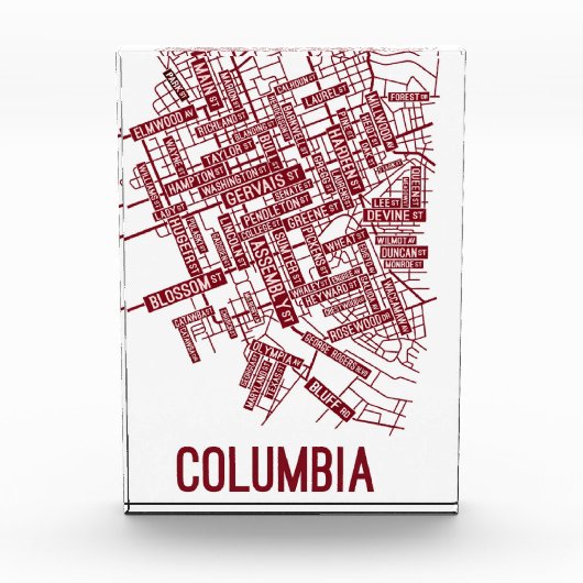 COLUMBIA Urban Blueprint Art Print フォトブロック (正面)