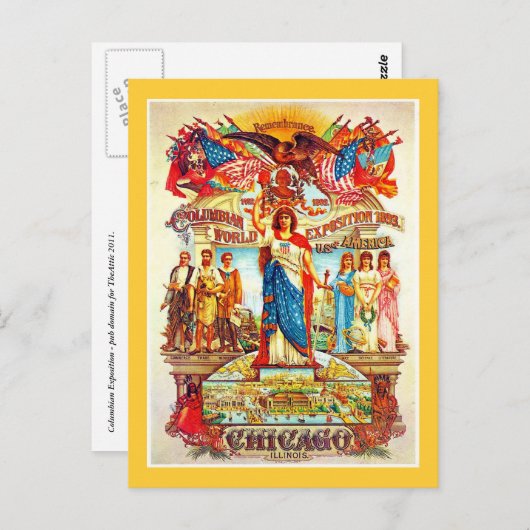 Columbian Exposition – ポストカード (正面/裏面)