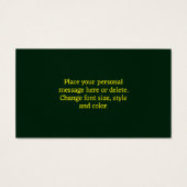 Columbine Flower Personalized Gift Card Tag (裏面)