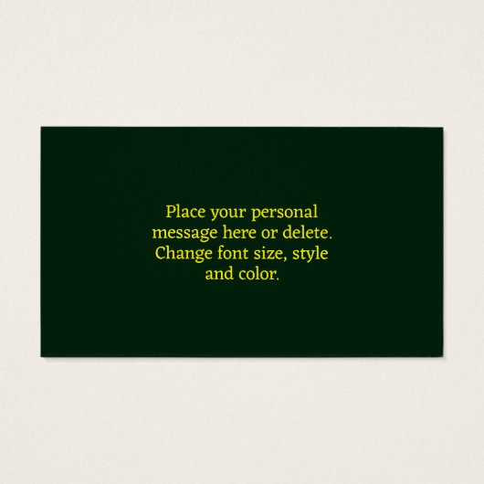 Columbine Flower Personalized Gift Card Tag (裏面)