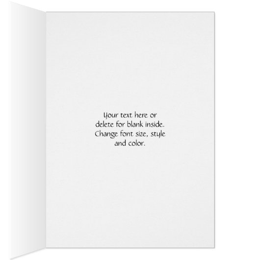 Columbine Flower Photography Note Card (内側 (右))