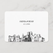 Columbus結婚のRSVP伝統的 Meal Option エンクロージャーカード (裏面)