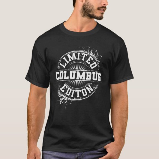 COLUMBUS限定版おもしろい名パーソナライズされたJ Tシャツ (正面)