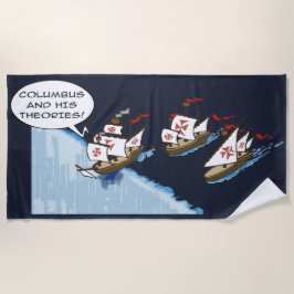 Columbus and his theories ビーチタオル