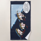 Columbus and his theories ビーチタオル (正面)