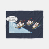 Columbus and his theories フリースブランケット (正面(横))