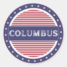 Columbus City Pride Emblem – American Identity ラウンドシール