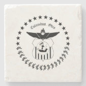 Columbus city seal ストーンコースター (正面)