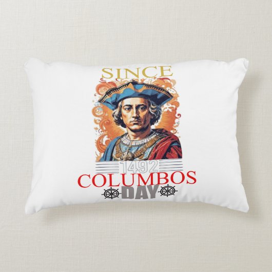Columbus Dayお祝い：探索、探索 アクセントクッション (正面)