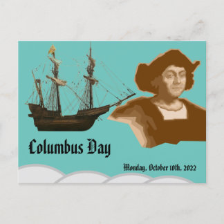 Columbus day ポストカード