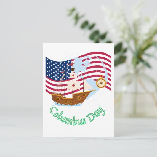 Columbus Day ポストカード (スタンド正面)