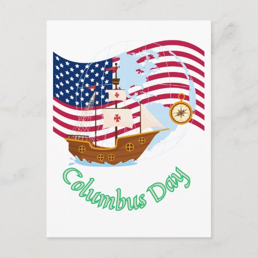 Columbus Day ポストカード (正面)
