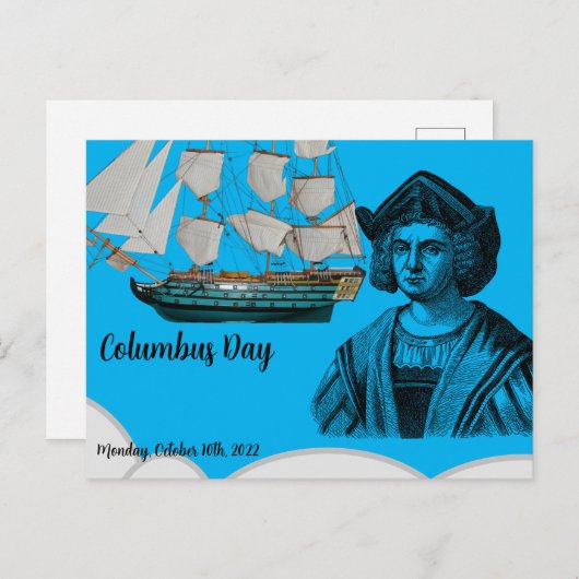 Columbus day ポストカード (正面/裏面)