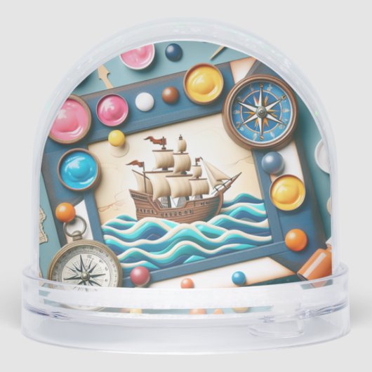 Columbus Day Snow Globe (裏面)
