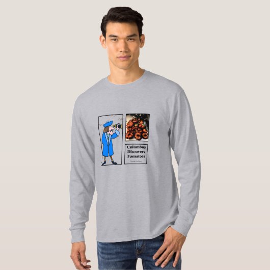 Columbus Discoversトマト Tシャツ (正面フル)