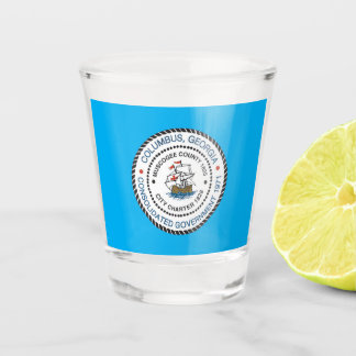 Columbus (Georgia) city flag Shot Glass ショットグラス