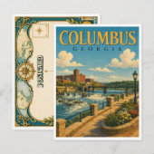 Columbus Georgia RiverWalk GeoSaga ポストカード (正面/裏面)