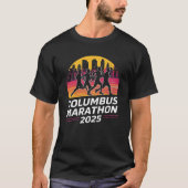 Columbus Marathon 2025 silhouette  Tシャツ (正面)