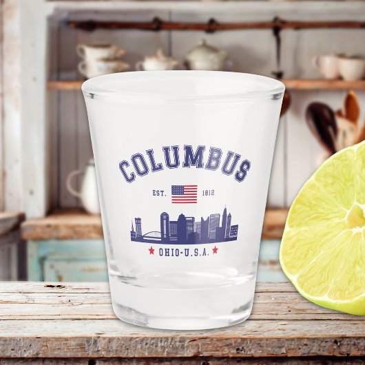 Columbus OH City View Design ショットグラス