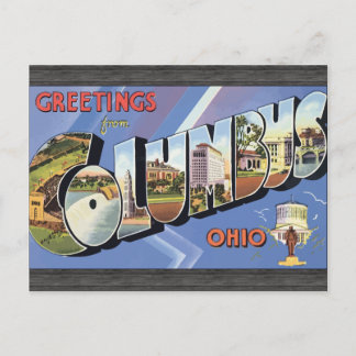 Columbus Ohioのヴィンテージ ポストカード