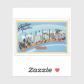 Columbus Ohioステッカーからのヴィンテージの挨拶 シール (シート)