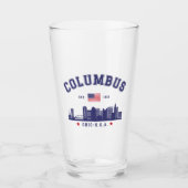 Columbus Ohio Architectural Skyline タンブラーグラス (正面)