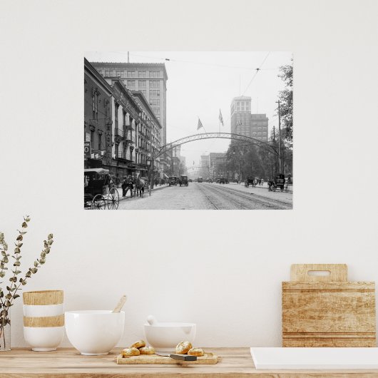 Columbus, Ohio - High Street 1910 ポスター (キッチン)