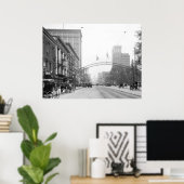 Columbus, Ohio - High Street 1910 ポスター (ホームオフィス)