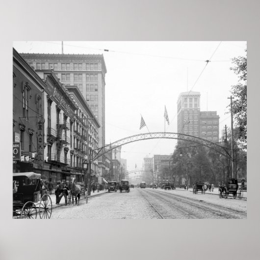 Columbus, Ohio - High Street 1910 ポスター (正面)