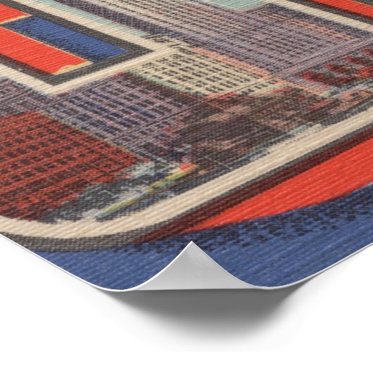 Columbus, Ohio - Large Letter Scenes ポスター (角)