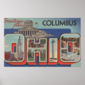 Columbus, Ohio - Large Letter Scenes ポスター (正面)