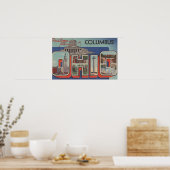 Columbus, Ohio - Large Letter Scenes ポスター (キッチン)