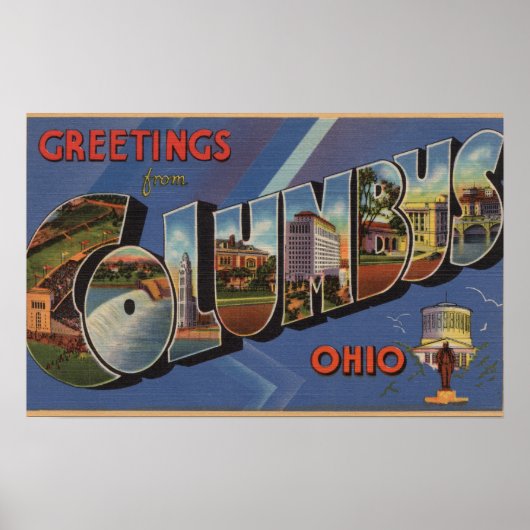 Columbus, Ohio - Large Letter Scenes 3 ポスター (正面)